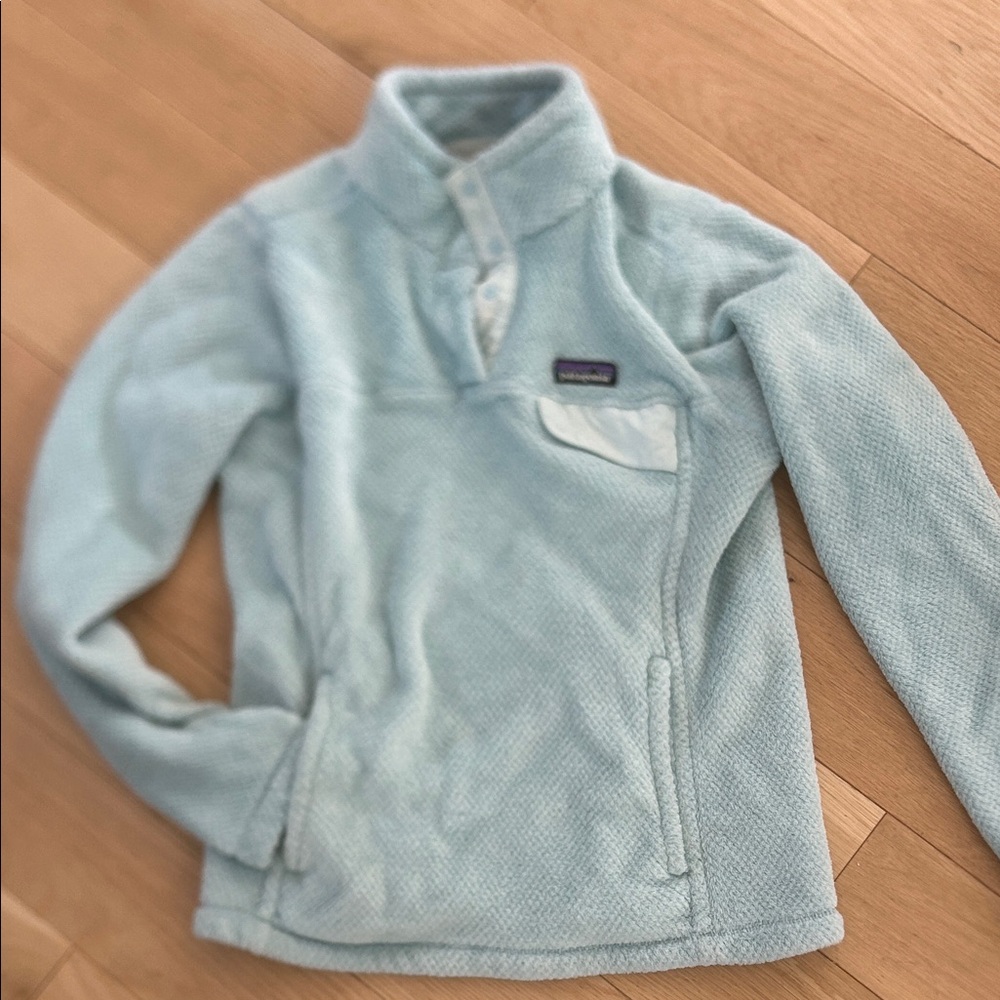 Patagonia Light Blue Fleece Pullover